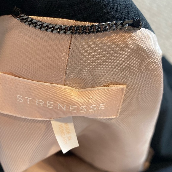 Strenesse women’s size 4 black tailored sleeveless blazer double button closure - Picture 3 of 7